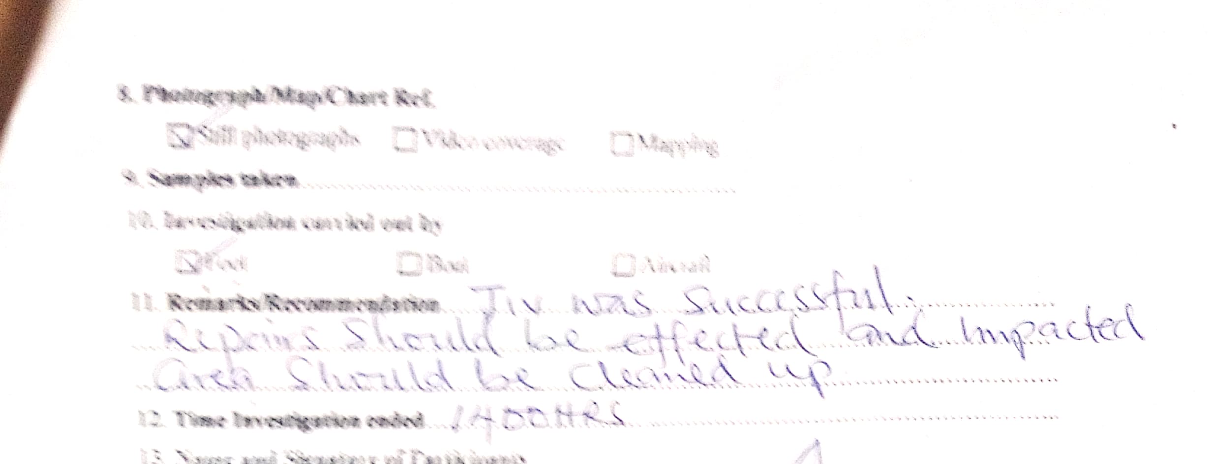 Incident evidence 8